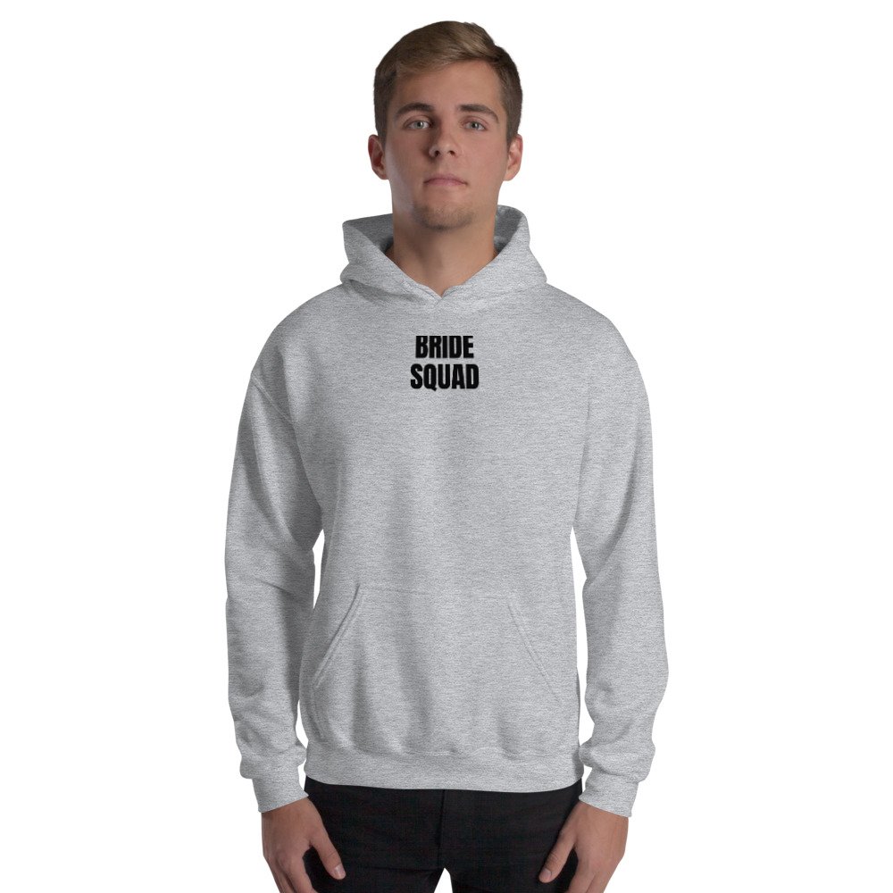 Sport Grey Hoodie: BRIDE SQUAD
